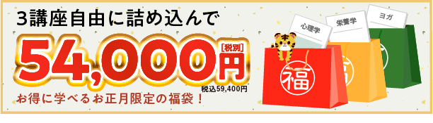 3講座自由に詰め込んで59,400円(税込)