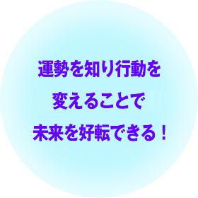 運勢を知り行動を変えることで未来を好転できる！