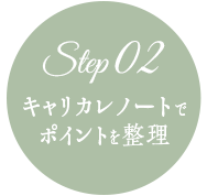 Step2 キャリカレノートでポイントを整理