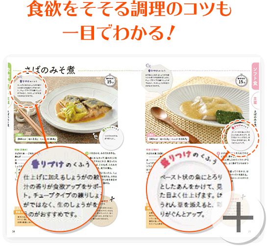 食欲をそそる調理のコツも一目でわかる！