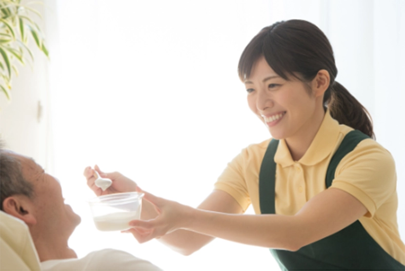 介護食を提供している画像