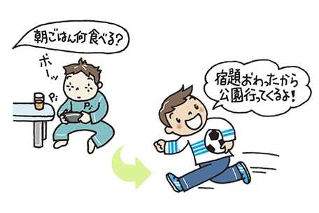 元気な子どもの画像