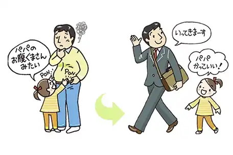 生活習慣病に悩む家族の画像