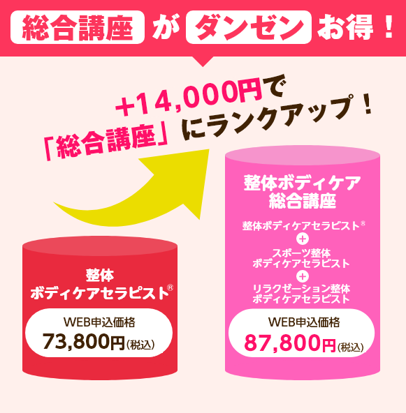 総合講座なら別々に学ぶより、33,000円もお得！