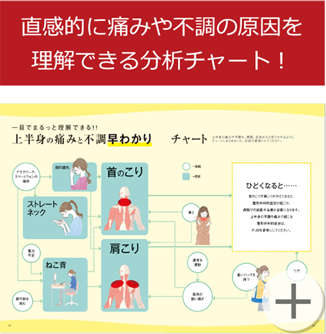 直感的に痛みや不調の原因を理解できる分析チャート！