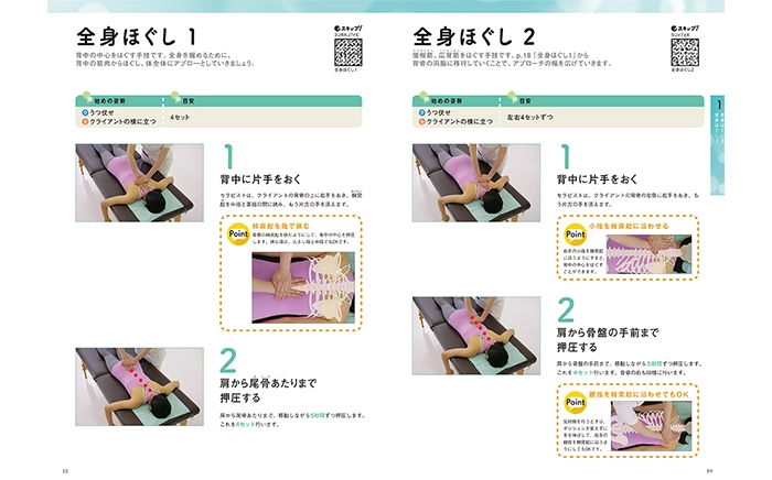 リラクゼーション整体ボディケアセラピスト講座のテキストイメージ