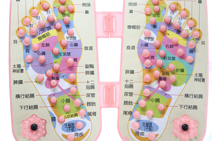 足つぼの場所と可能性のある不調