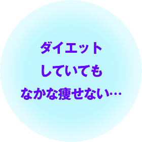 ダイエットしていてもなかなか痩せない…