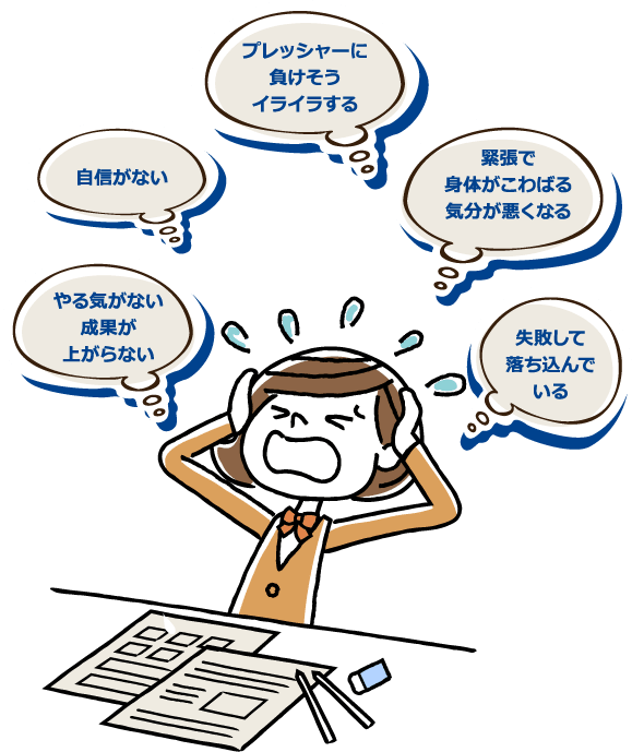 やる気がない 成果が上がらない 自信がない プレッシャーに負けそう イライラする