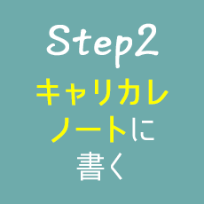 STEP2 キャリカレノートに書く