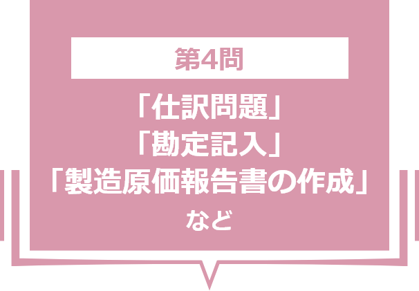 「費目別計算」「部門別計算」「勘定記入」など