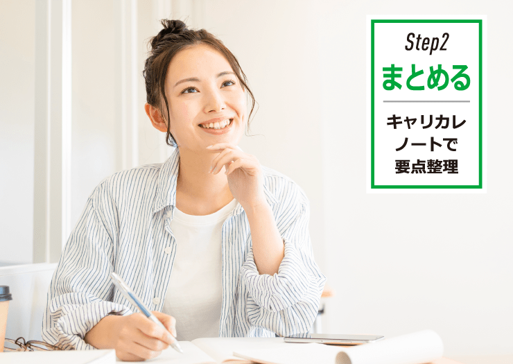 Step2 まとめる キャリカレノートで要点整理