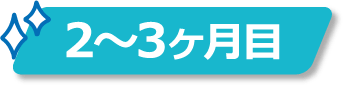 2〜3ヶ月目