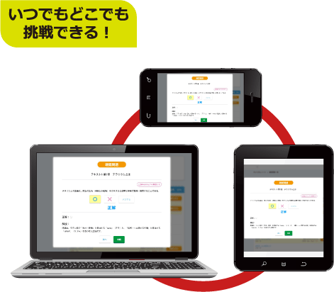 いつでもどこでも挑戦できる！