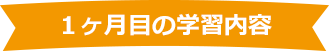 1ヶ月目の学習内容