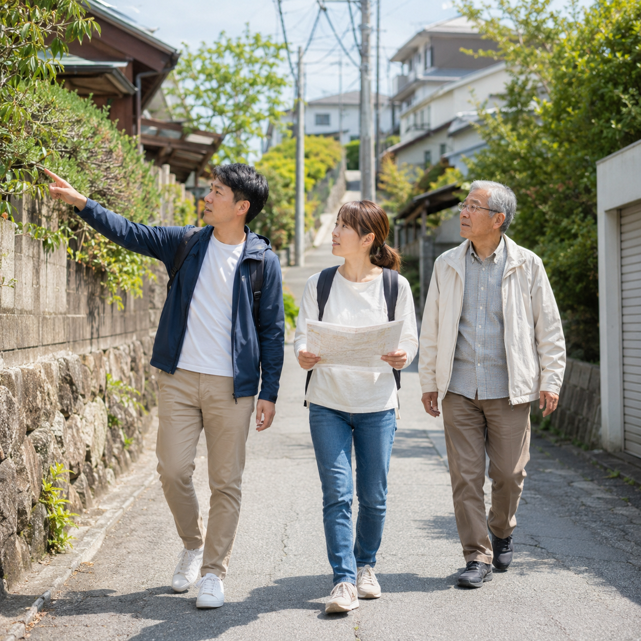 地域で防災について話し合う様子