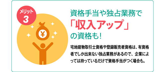 資格手当や独占業務で「収入アップ」の資格も！