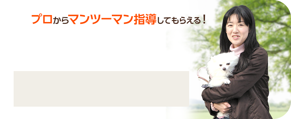 プロからマンツーマン指導してもらえる！