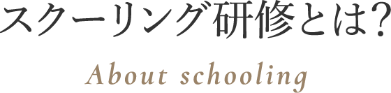 スクーリング研修とは？